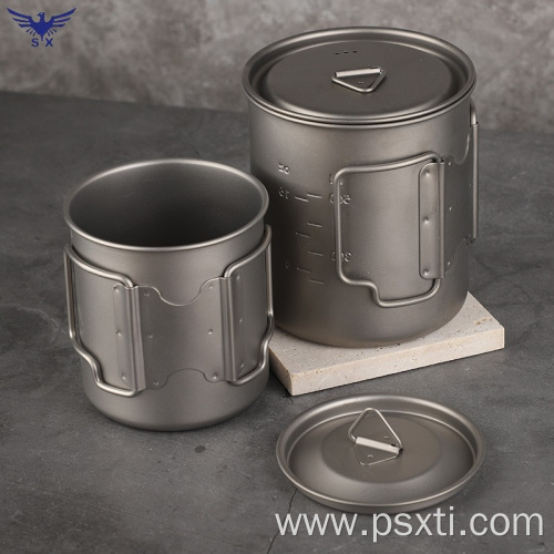 Double Wall Titanium Mug With Lid